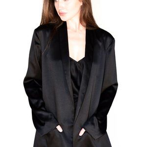 Fiorla silk boyfriend jacket
